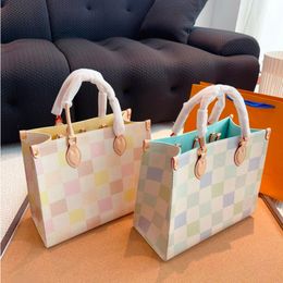 Loop Tote bag checkerboard hand bag Computer bags can be salt can be sweet practical very strong Large capacity package Travel Bags Business bag Multipurpose bags