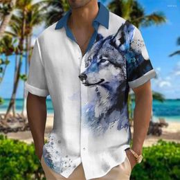 Men's Casual Shirts Unisex 2024 Summer Hawaiian Shirt Men 3d Animal Print And Women Tiger Pattern Short Sleeve Loose Breathable Top 5xl