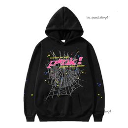 Örümcek Hoodie Pink Genç Thug SP5DER TRACHSUIT 555 Erkek Kadın Web Ceket Sweatshirt 555 Hoodies 351