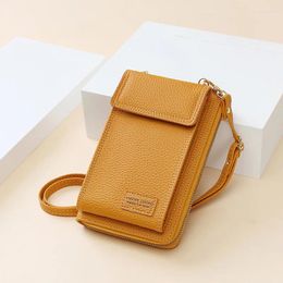 Evening Bags 2024 PU Korean Fashion Women's Phone Purse Bag Crossbody Advanced Mini Large Capacity Waller Handbag