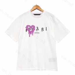 Palm Tops Summer Loose Palms Tees Angel Fashion Casual Shirt Clothing Street Cute Angels T Shirts Men Women High Quality Unisex Couple Angelshirts 974