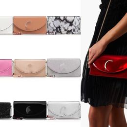 2024 Novo 8A CL Designer Bolsa Rebite High End Womens Handmade Couro Bolsa de Ombro Clássica Carta Jantar Saco Moda Essencial Red Bottom Bag