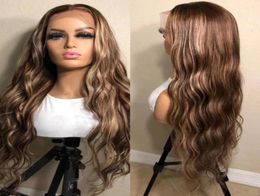 26inch Highlight Blonde 360 Frontal Remy 180Density for Women Lace Wigs Natural Hairline Loose Wave Front Human Hair4848621