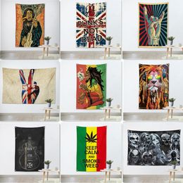 Exquisite Hip-hop REGGAE Punk Metal Music Art Poster Tapestry Wall Background Decor Wall Hanging - Decorate Your Dormitory Room with This Rock Music Banner and Flag a1