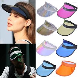 Berets Plastic Transparent Sports Accessories Anti-UV Sunshade Hat Bicycle Sun Summer Baseball Visor Caps