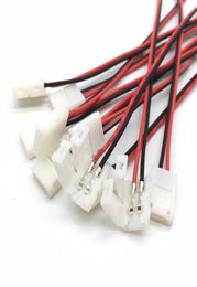 10Pcslot Led Strip Connectors Lighting Accessories 2 Pin 8 mm 10mm No Soldering Power Wire Connector 2Pin For 28355050 Leds Stri3937417