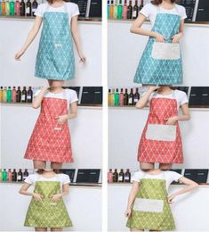 New Unisex Waterproof Apron Washable Pocket Butcher Waiter Chef Kitchen Cooking With Pocket21495280141