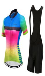 Women cycling clothing 2020 Summer bike jersey bib short set Ladies bicycle clothes sport suit mallot mtb uniform body dress kit6208380