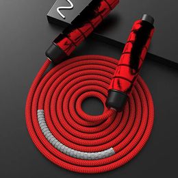 Jump Rope Crossfit Boxing Heavy Skipping Rope Foam Grip Handles for Fitness Workouts Endurance Strength Training 240304