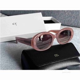 for Sunglasses Frame Glasses Women Retro Cats Eye Ces Arc De Triomphe Oval French High Street Drop Delivery Fashi Sun liveryIMQT