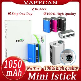 Комплект Eleaf Mini iStick, 7 цветов, 1050 мАч, встроенный аккумулятор, максимальная выходная мощность 10 Вт, мод переменного напряжения с USB-кабелем, разъем eGo, электрическая аккумуляторная батарея Air Cargo USA