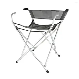 Camp Furniture Non-slip Crutch Chair For The Elderly Cane Stool Four-legged Folding Stick Staff With BackrestStool BeachChair