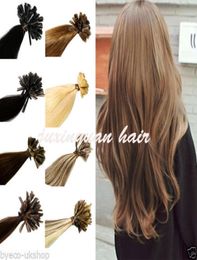 Whole 1gs 150gpack 14039039 24039039100 Human Hair u Tip Hair Extensions Remy indian Factory Straight n3246762