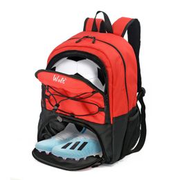 WOLT | Youth Soccer Bag Backpack Bags for Basketball Volleyball Football Sports Includes Separate Cleat Shoe and 240313