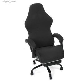 Chair Covers Computer Gaming Chair Covers Spandex Office Seat Covers for Computer Chairs Elastic Armchair Cover Home Decoration L240315
