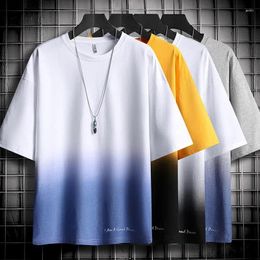 Men's T Shirts Wide Patchwork Gradient T-shirt