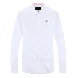 Men's Casual Shirts EP Full Sleeve French Style Clothes Fashion Business Top Cotton Homme Chemise Big Size