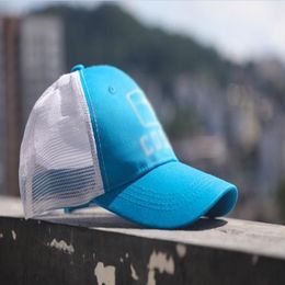 Fashion style Men women Baseball cap blue summer outdoor fishing breathable hat size can be adjusted top quality Ball Caps220f