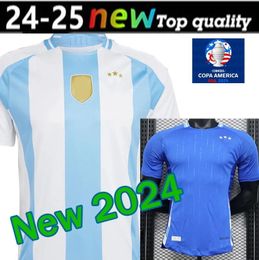 Camisetas ArgENtiNA Soccer Jersey Kids Kit 2024 Copa America 3 Stars 2025 National Team Cup 24/25 Home Away Men Football Shirt Train DI MARIA LAUTARO MARTINEZ 4XL