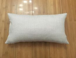 12x18 linen pillow case blanks for DIY sublimation 100 polyester burlap look cushion cover plain linen pillow cover9567819