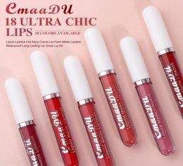 CmaaDu Velvet Matte Lipgloss 18 Colours Lip Gloss Nude Liquid Lipstick Long Lasting Waterproof Red Lip Gloss Makeup Cosmetics1671092