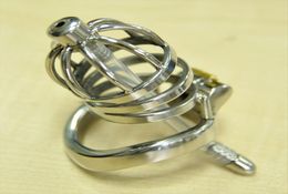 Stainless Steel Male Chasity Devices Cock Cage Cock Ring Penis Cage Bondage Cock Cage BDSM Sex toys2886648