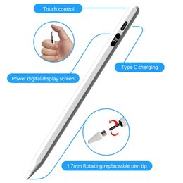 For Apple Pencil With LED Digital Power Display Palm Rejection Tilt Sensitive Stylus Pen for iPad Universal mini Pencils
