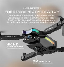 2022 New Mini Drone 4K 1080P HD Camera WiFi Fpv Air Pressure Altitude Hold Black And Grey Foldable Quadcopter RC Dron Toy3986628