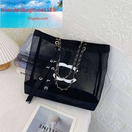 Designer beach bag Fashion tote bags Holiday handbag high quality luxurys handbags women luxury crossbody purses Mesh woman summer Tra