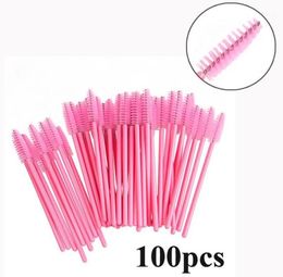 100pcs Eyelash Brush Disposable For Extension Eye Lash Makup Mini Mascara Wands Tool4974645