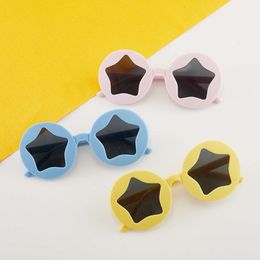 2024 New Children's Five Pointed Colored Plastic Frame Glasses Little Star Sunglasses Shipping