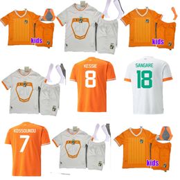 23 24 25 fans 3 stars three Soccer Jersey Cote D Ivoire National Team Home Away Ivory Coast DROGBA KESSIE Maillots De Football Uniforms African Cup kids set