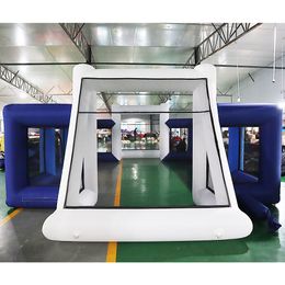 wholesale free air ship to door outdoor activities portable inflatable soccer field 12x6m inflatable football pitch court field for adults and kids