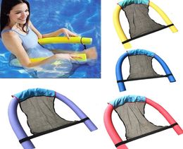 Polyester Floating Pool Noodle Sling Mesh Chair Net For Swimming Pool party Kids Bed Seat Water Relaxation Size 82X44X02cm2958776