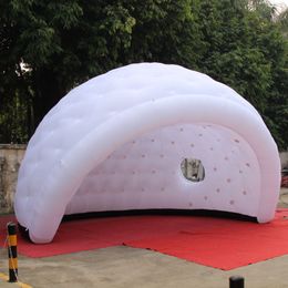 8mD (26ft) with blower Party Disco igloo inflatable half dome tent with 2 circle windows,event golf marquee for advertising