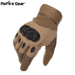 Army Gear Tactical Gloves Men Full Finger SWAT Combat Military Gloves Militar Carbon Shell Anti-skid Airsoft Paintball Gloves Y200271D