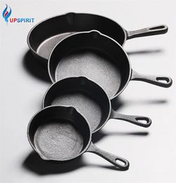 Upspirit Cast Iron Nonstick 1426cm Skillet Frying Pan For Gas Induction Cooker Egg Pancake Pot Kitchendining Tools Cookware C199793083