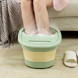 Massager Folding Foot Bath Bucket Plastic Foot Bath Tub Thickened Foot Wash Bucket Massage Bucket Household Adult Foot Wash Basin Hot Tub