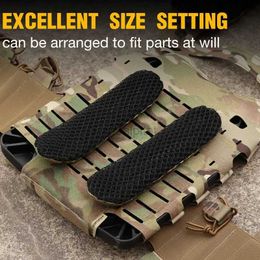 Vests Improved Tactical Vest Sealing in Waist Backpack Shoulder 3D Cushion Breathable Mesh Washer 240315