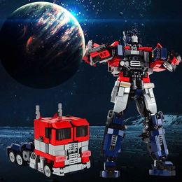 Transformation brinquedos robôs moldam a mudança de filmes de energia Autobots Justiça Robot DIY Modelos bloqueia crianças Creative Toys Construction Presentes para adultos 2400315