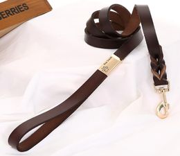 100 Genuine Leather Dog Leash 1220cm 120cm Real Leather Pet Leads Training Leash For Small Medium Large Dogs Pet Products4582064