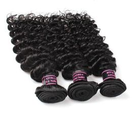 Whole Cheap 8A Brazilian Hair Wefts 5Bundles Deep Wave Virgin Hair Extensions Unprocessed Peruvian Indian Malaysian30755942575272