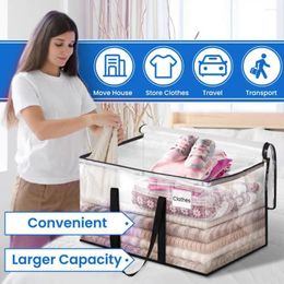 Storage Bags Moving Bag Waterproof Capacity Clothes Quilt With Reinforced Handle Zipper Closure Durable For Organization