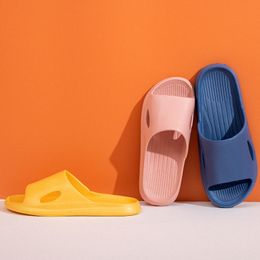 new home slippers, non-slip slip slip-on shoes for female summer home sandals for couples bathroom slippers P77t#