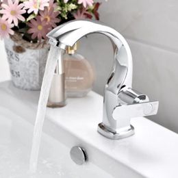 Bathroom Sink Faucets Faucet Tap Waterfall Basin Hardware Lavatory Square Taps Wash