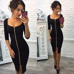 Party Dresses Sexy Low Chest Square Collar Bodycon Club Dress Women 2024 Autumn Winter Velvet Elasticity Office Ladies Robe Femme