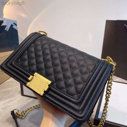 10A Caviar Lambskin Original Quality Women Shoulder Bags Purses Quilted Double Flap Size 25cm Chain Lady Handbag Luxuries Designe