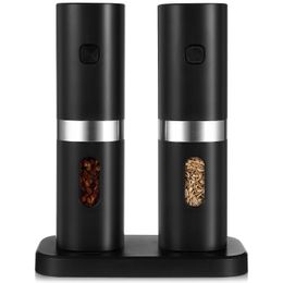 Rechargeable Electric Salt Pepper Grinder Mills Shakers Adjustable Coarseness Automatic Shaker 240308