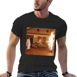 Men's Polos Hereditary Burning Man Scene T-Shirt Quick Drying Anime Oversized T Shirts For Men