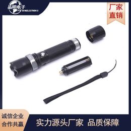 Outdoor Press Lighting, Self-Defense Zoom Flashlight, Mini LED Strong Light, Long-Range Charging Flashlight 534294